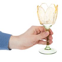 daiktų Tulpės formos žvakučių laikiklis, gėlių motyvas, romantiška ir elegantiška aplinka, 20 cm