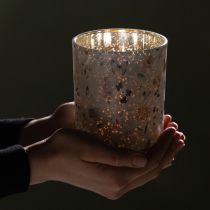 daiktų Stiklinė žvakučių laikiklis su drugelio motyvu jaukioms gyvenimo akimirkoms, 12,5 cm, 2 vnt.