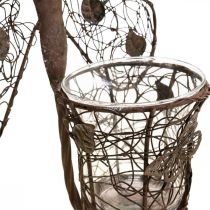 daiktų Žibintų metalinė sienų apdaila drugelio rūdžių apdaila 36,5cm