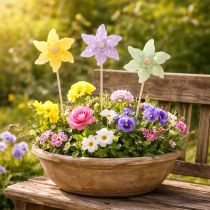 daiktų Gėlių kuolai, sodo kuolai pavasario dekoracijoms, skirti naudoti lauke, 28 cm, 12 vnt.