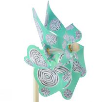 daiktų Pinwheel rožinė turkio spalvinga Ø15cm H48cm vasaros dekoracija 3vnt