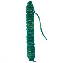 daiktų Vilnonė virvelė žalia vintažinė, natūralaus vilnos džiuto siūlai 30m