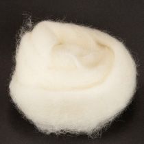 daiktų Balta vilnonė juostelė, 2 m, dekoratyvinė vilna rankdarbiams ir pakavimui