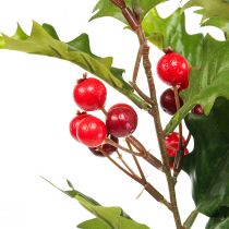 daiktų Holly Ilex Dirbtinės Uogos Šakos Dirbtinis Augalas 60cm