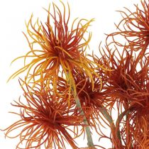 Ksanto dirbtinė gėlė rudens puošmena oranžinė 6 gėlės 80cm 3vnt