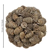 daiktų Kūgio rutulys alksnio kankorėžiams kabinti, baltai dažytas, 12 cm