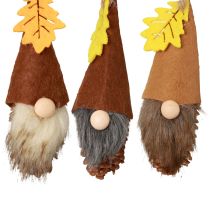 daiktų Kūgio gnome pakabukas nykštuko dekoracija rudens nykštukas H10cm 6 vnt