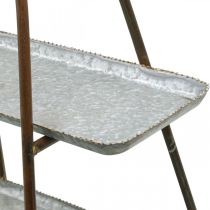 daiktų Tortų stovas vintažinis dekoratyvinis padėklas stalo lentyna metalinė H47cm