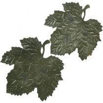 Metalinis dekoratyvinis rudeninių lapų dekoratyvinis dubuo Ø33/40cm rinkinyje 2 vnt