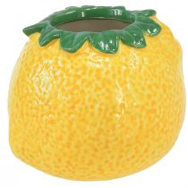 Citrininė dekoratyvinė vaza keraminis gėlių vazonas geltonas Ø8,5cm