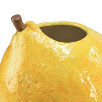 daiktų Citrininė vaza keraminė vaza citrinos geltona Viduržemio jūros H19cm