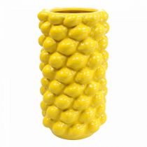 Citrininė vaza Vaza citrinos geltona vasaros dekoracija Ø15cm H30cm