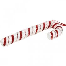 daiktų Deco Candy Cane Kalėdinis raudonas baltas dryžuotas H34cm