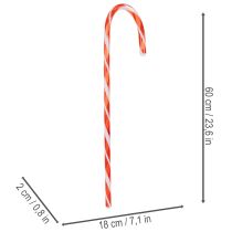 daiktų Dirbtinės saldainių lazdelės kalėdinės dekoracijos 60 cm 3 vnt.