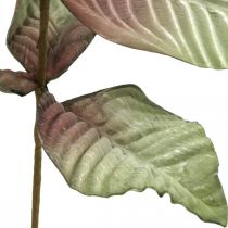 Dirbtinio augalo deko šaka žalia raudona ruda putplastis H68cm