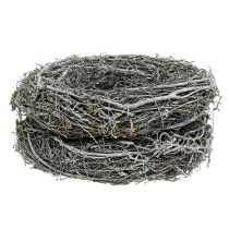 daiktų Šakų vainikas Ø25cm Baltas 2 dalių rinkinys Atminimo vainikas Stalo dekoracija Durų vainikas Advento vainikas