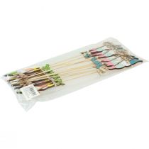 daiktų Nykštuko puošmena su gėlių kamščiu medžiu 4×10,5cm 12vnt