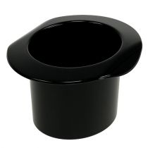 Dekoratyvinis cilindras juodas, Naujųjų metų naktis, kepurė kaip sodinukas H5,5cm 12vnt.
