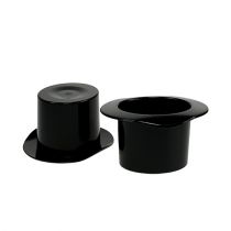 Cilindras juodas 7cm 9 vnt