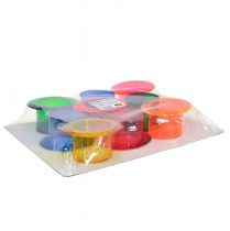 daiktų Sodinamosios dekoratyvinis cilindras spalvingas stalo dekoravimas 12×10×6,5cm 9vnt