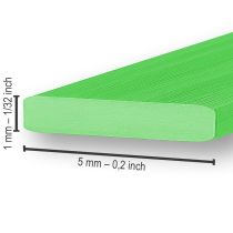 daiktų Aliuminio plokščia viela obuolių žalia 5 mm 10 m