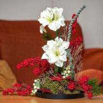 daiktų Amarilio kalėdinės gėlės dirbtinės L55cm baltos 2vnt
