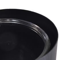 daiktų Antikvarinis pilkas metalinis laikiklis su širdies forma ir stikliniu indu - 30 cm dekoracija romantiškai atmosferai 2 vnt.