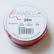 daiktų Juostelė su taškeliais universaliam sezoninių dovanų pakavimui, 1,5 cm pločio, 20 m ilgio