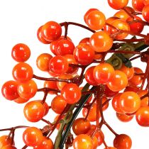 daiktų Uogų vainikas dekoratyvinis žiedas uogos raudonos oranžinės dirbtinės Ø30cm