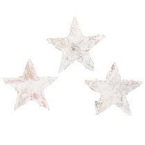 daiktų Beržinės žvaigždutės, mažos, 2 cm - 2,5 cm, baltai dažytos, 150 vnt.
