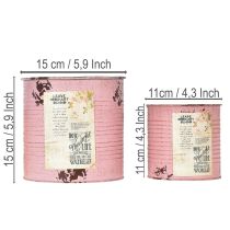 daiktų Gėlių vazonų rinkinys balkonui ir sodui, vazono puošmena, vintažinio stiliaus, 15 cm, 3 dalys