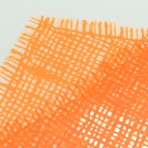 daiktų Gėlių maišelis džiuto raštas oranžinis L40cm P12-30 50 vnt