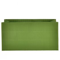 daiktų Gėlių sodintuvas Long Ribbed Green Olive Green 24x12cm 6 vnt