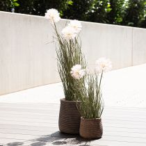 daiktų Boho gėlių vazonas cachepot keraminis pintas vaizdas Ø9cm A10,5cm 2vnt.