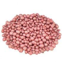 daiktų Briliantiniai dekoratyviniai karoliukai 4mm - 8mm raudonos dekoratyvinės granulės 1 litras