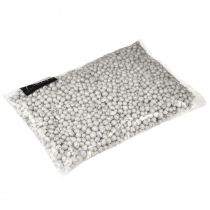 daiktų Briliantiniai dekoratyviniai karoliukai 4mm - 8mm balti 1l