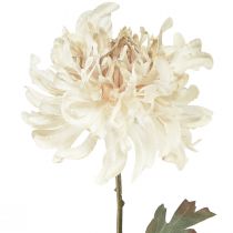 daiktų Chrysanthemum Dirbtinių dekoratyvinių gėlių kremas L72cm 2vnt