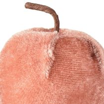 daiktų Dekoratyvinis obuolių audinys obuolių aksomas rudai geltonas Ø5cm A6cm 12 vnt.