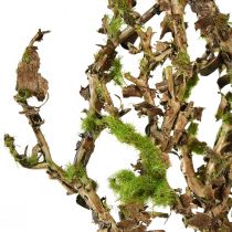 daiktų Dekoratyvinė šakelė su samanomis dirbtine rudens puošmena pilkai žalia L78cm