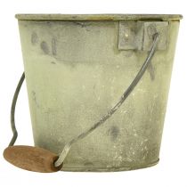 daiktų Dekoratyvinis kibiras metalinis rūdžių vintage Ø15/17,5/22cm rinkinys iš 3 vnt.