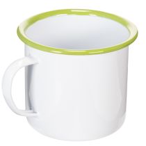 daiktų Dekoratyvinis puodelis/vazonas, emaliuotas, Ø11,5 cm, aukštis 10 cm
