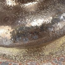 daiktų Dekoratyvinė vaza keraminė metalo išvaizdos dekoratyvinė vaza 19×18×16cm