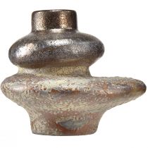 daiktų Dekoratyvinė vaza keraminė metalo išvaizdos dekoratyvinė vaza 19×18×16cm