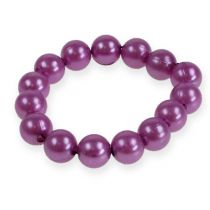 daiktų Dekoratyviniai karoliukai Ø10mm violetiniai 115 vnt