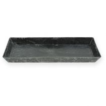 daiktų Dekoratyvinis padėklas antracitas 27cm x 12cm