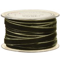 daiktų Aksominė juostelė žalia dovanų juostelė aksominė tamsiai žalia 10mm 20m