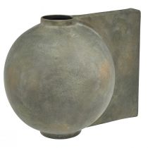 daiktų Dekoratyvinė vaza keraminė antikvarinė išvaizda bronzos pilka 30×20×24cm