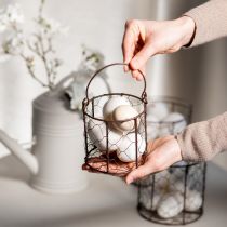 daiktų Vielinių krepšelių rinkinys, idealiai tinkantis naudoti dekoravimui arba sode, 25 cm, 1 vnt.