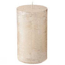 daiktų Vienspalvės žvakės platinos 70x120mm 4 vnt