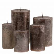 Spalvotos žvakės varinės metalinės Įvairių dydžių